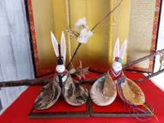 うさぎ　座り雛のサムネイル