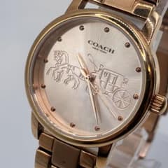 稼働　極美品⭐️COACH 腕時計　馬車　レディース　クォーツ　ゴールド　ロゴ 稼働 極美品⭐️COACH 腕時計 馬車 レディース クォーツ ゴールド ロゴ