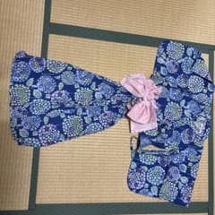 あじさい柄 浴衣ドレス 100cmのサムネイル