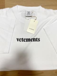 M 新品 VETEMENTS 20SS ロゴTシャツ 白のサムネイル
