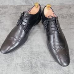 Clarks クラークス　靴　革靴　ウィングチップ　オックスフォード Clarks クラークス 革靴 ウィングチップ 黒 25.5cm UK7.5 - メルカリ