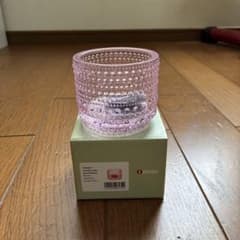 イッタラカステヘルミキャンドルホルダーペールピンク廃盤色 - メルカリ