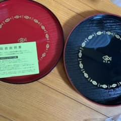 お盆　丸　新品のサムネイル