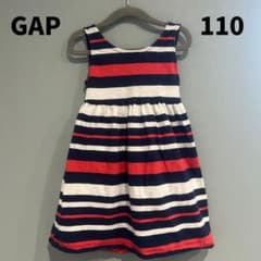 ◆◇ baby GAPワンピース ストライプ　ノースリーブ　110cm ◇◆のサムネイル