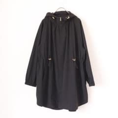 23区 ナイロン2WAYストレッチ フーデットアウター ブラック 38