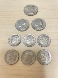旧貨幣アメリカ銀貨含む9枚セット 旧貨幣アメリカ銀貨含むコイン9枚セット - メルカリ