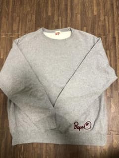 スウェット エイプ　bape サイズL グレーのサムネイル