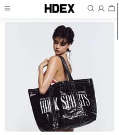 HDEX Tarpaulin Shopper Bag ブラック