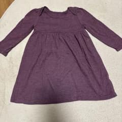 OLD NAVY パープル 長袖ワンピース Mのサムネイル