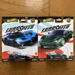 ホットウィール ユーロスピード ブガッティ アウトモビリ 2種類セット 新品