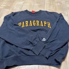 Paragraph スウェット トレーナー ブラックのサムネイル