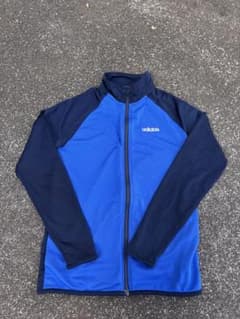 adidas ジャージジャケット J100 青/ネイビーのサムネイル