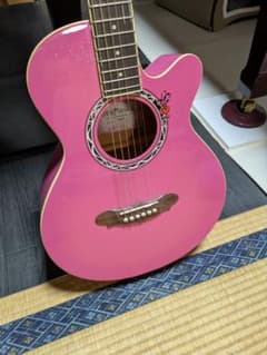Gypsy Rose アコースティックギター ピンク ジプシーローズ ラメ入り
