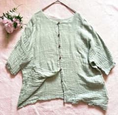 美品✨BEARDSLEYビアズリーきれい色24SSカヤ前後ブラウス - メルカリ