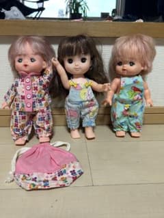 メルちゃん 人形 3体　お着替え、お着替え入れセットのサムネイル