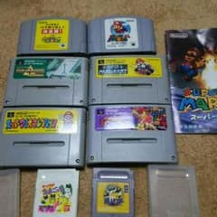 スーパーファミコン ニンテンドー64 ゲームボーイカセットのサムネイル