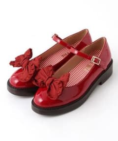 ピンクハウス リボンクリップ付きエナメルパンプス レッド L - メルカリ