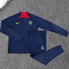 パリ・サンジェルマン ハーフジップウェア パリ サンジェルマンハーフジップトレーニングスーツキット2024/25白