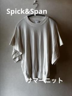 Spick&Spanスピックアンドスパン 半袖 サマーニット 綿100%手洗い可のサムネイル