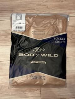 ​【新品】BODY WILD ヘビーウェイト ポケットTシャツ Mライトブラウンのサムネイル