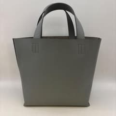 無印良品 ヌメ革 ミニトートバッグ ライトグレー - メルカリ