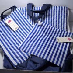 ✨タイムセール✨TOPVALU 入園入学 3点セット ストライプ ブルーのサムネイル
