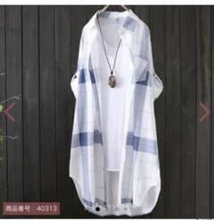 ロングシャツ　ブラウス　ロングカーデのサムネイル