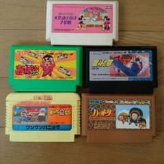 ファミコンソフトキャラクター物5本セットのサムネイル