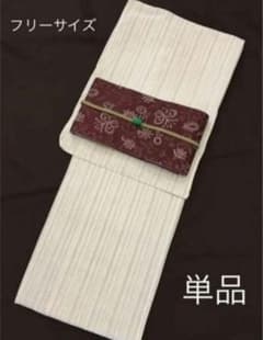 □古典高級しじら織り夏着物&浴衣□新品未使用 呉服店購入浴衣 綿麻 最