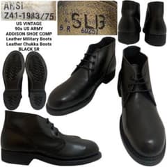 US VINTAGE 米軍 ADDISON SHOE COMP社製 レザーブーツ - メルカリ