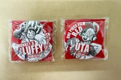 ワンピース FILM RED公開記念 非売品缶バッジ ルフィ ウタ 2種 - メルカリ