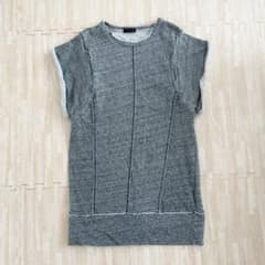 ZARA ロングスウェットトップス　グレーのサムネイル