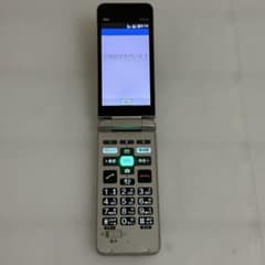 京セラ KYF43 かんたんケータイライト ガラケー シャンパンゴールド