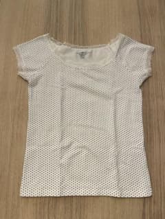 Brandy Melville ドット柄 レース 半袖カットソーのサムネイル