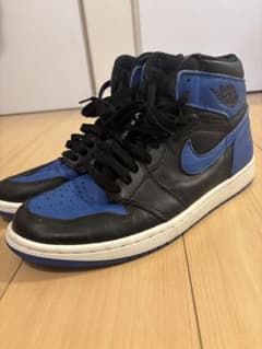 は*き様 NIKE Air Jordan 1 Retro 黒青 ジョーダン 1のサムネイル