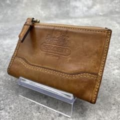 COACH オールドコーチ コインケース ヌメ革 ブラウン レザー - メルカリ