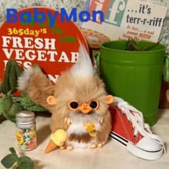 ハンドメイド・ポーチin小猿ベビさんのお人形・アートドール
