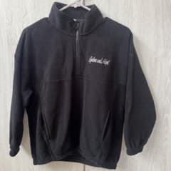 GU キッズ ハーフジップ フリース ブラック 130cmのサムネイル