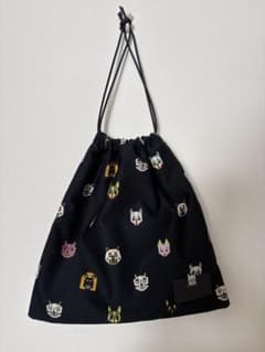 LOEWE ルイス・ウエイン猫柄プリント 巾着バック - メルカリ