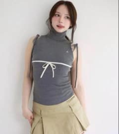 トップス ANDMARY Adele ribbon tank gray andmary Adele ribbon tank gray アンドマリー - メルカリ