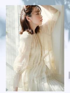 【karin様専用】マジョリカプリーツチュールチュニックブラウスのサムネイル