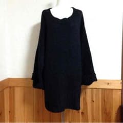 でか袖 ロング ニットのサムネイル