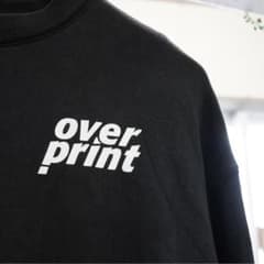 【なえなのちゃん着用】OverPrint スウェット 黒のサムネイル