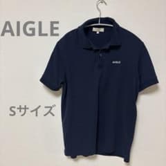 AIGLE ネイビー ポロシャツ Sのサムネイル