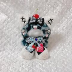 セール 着ぐるみ ねこ おすわり ぬい服 12cm マスコット ちびぐるみ F