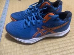 ASICS トレーニングシューズ 青/オレンジのサムネイル