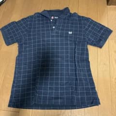 CHAPS ポロシャツ ネイビー チェック柄のサムネイル