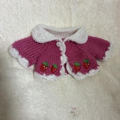 ぬいぐるみ服　可愛いいちごのカーディガンのサムネイル