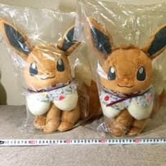 A상 이브이 오스마시 봉제인형×2 포켓몬 이치 반 쿠지 이브이 앤틱