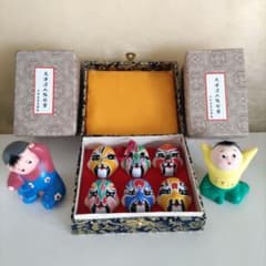 天津泥人形 京劇臉譜 中国 工芸品 - メルカリ